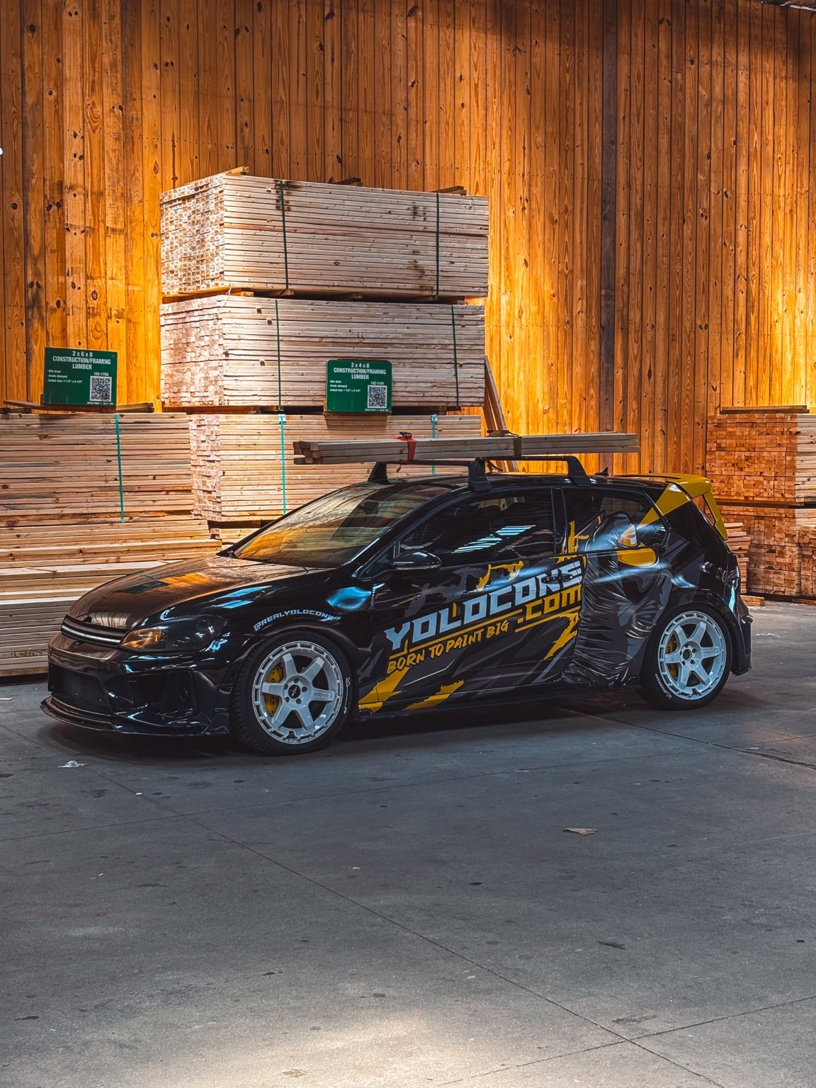 Custom wrapped Volkswagen Golf